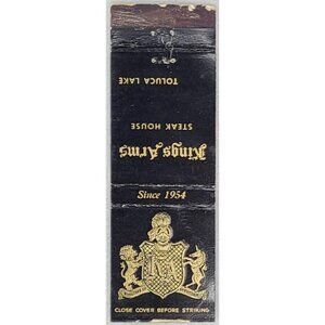 Front Strike Matchbook Cover Kings Arms Steak House Toluca Lake CA California